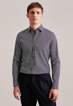 Chemise Business Shaped Popeline Col Kent in Bleu Foncé |  Seidensticker Onlineshop