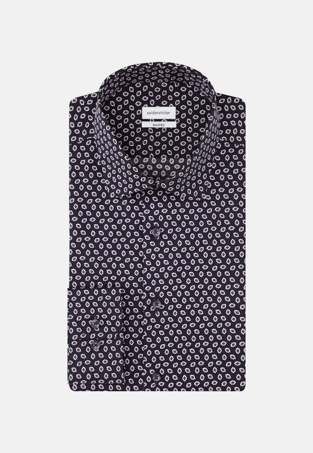 Business Shirt in Shaped with Kent-Collar in Dark Blue |  Seidensticker Onlineshop