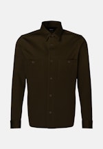 Kragen Overshirt Regular in Grün |  Seidensticker Onlineshop