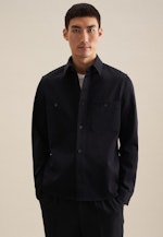 Kragen Overshirt Regular in Dunkelblau |  Seidensticker Onlineshop