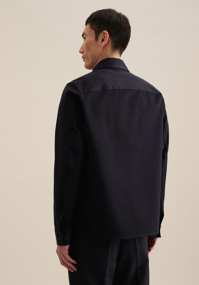 Regular Overshirt in Dunkelblau | Seidensticker Onlineshop