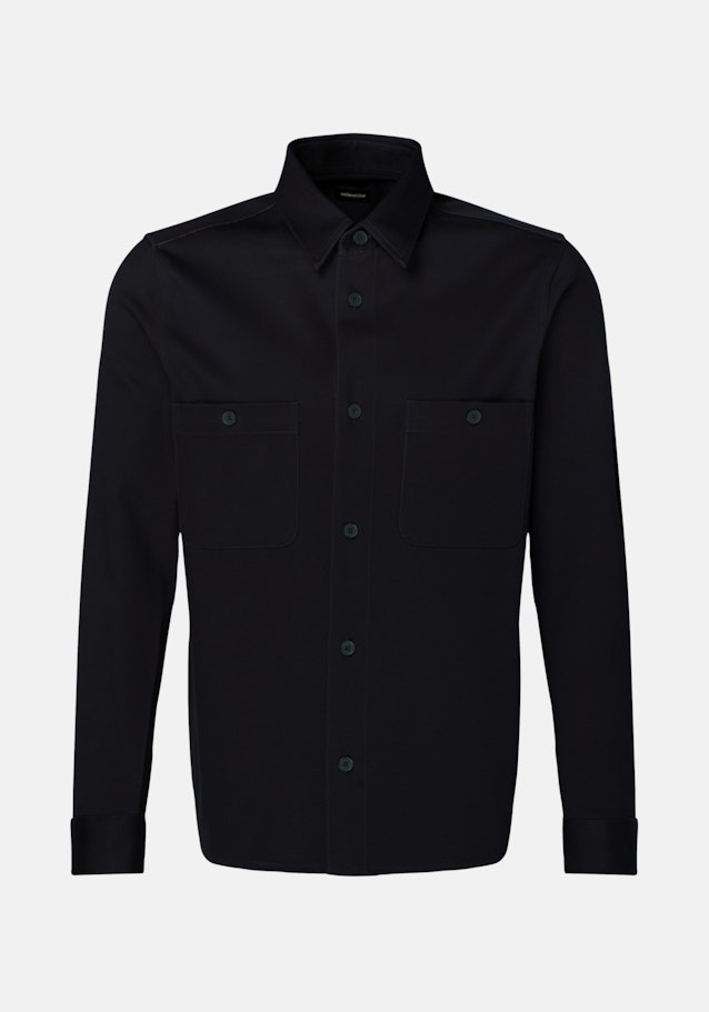 Collar Overshirt in Dark Blue |  Seidensticker Onlineshop