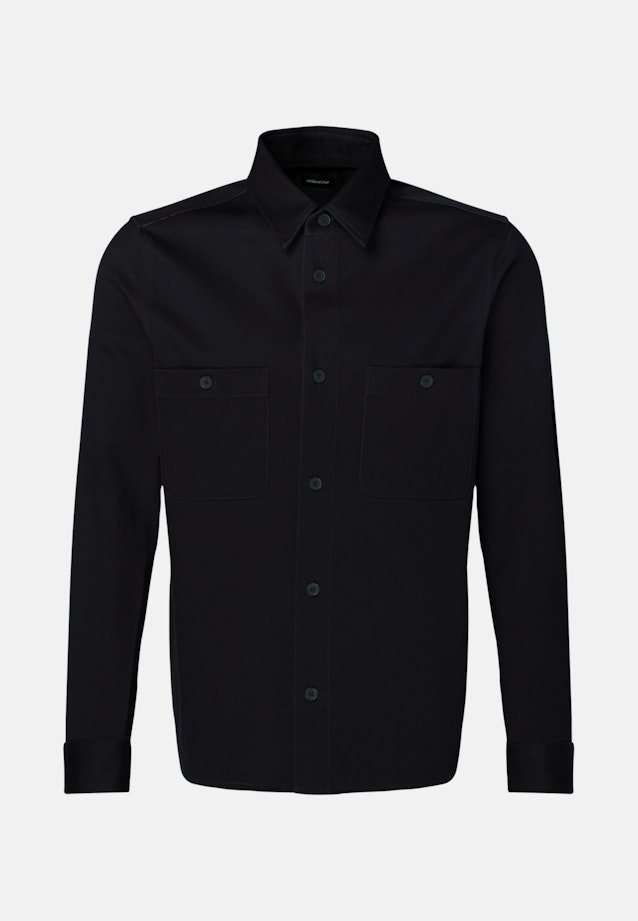 Kraag Overhemd in Donkerblauw |  Seidensticker Onlineshop