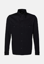 Kragen Overshirt Regular in Dunkelblau |  Seidensticker Onlineshop