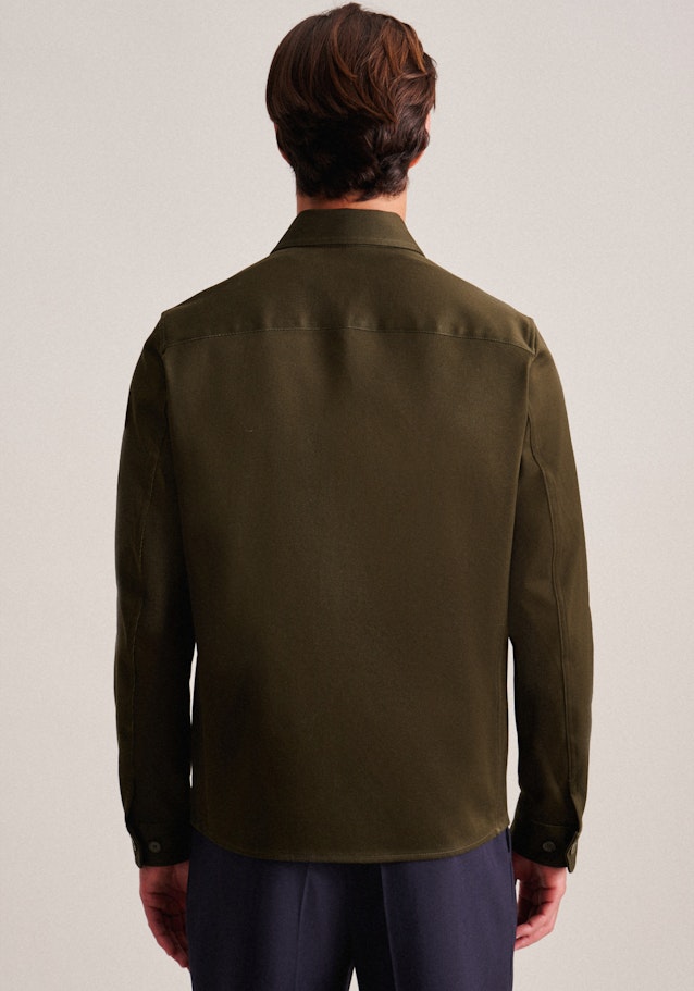 Kragen Jacke Regular in Grün | Seidensticker Onlineshop
