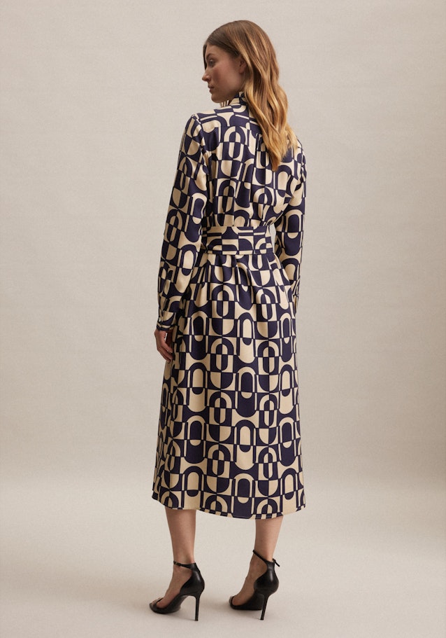 Kleid Druck in Dunkelblau |  Seidensticker Onlineshop