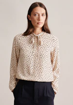 Stehkragenbluse Druck in Ecru |  Seidensticker Onlineshop