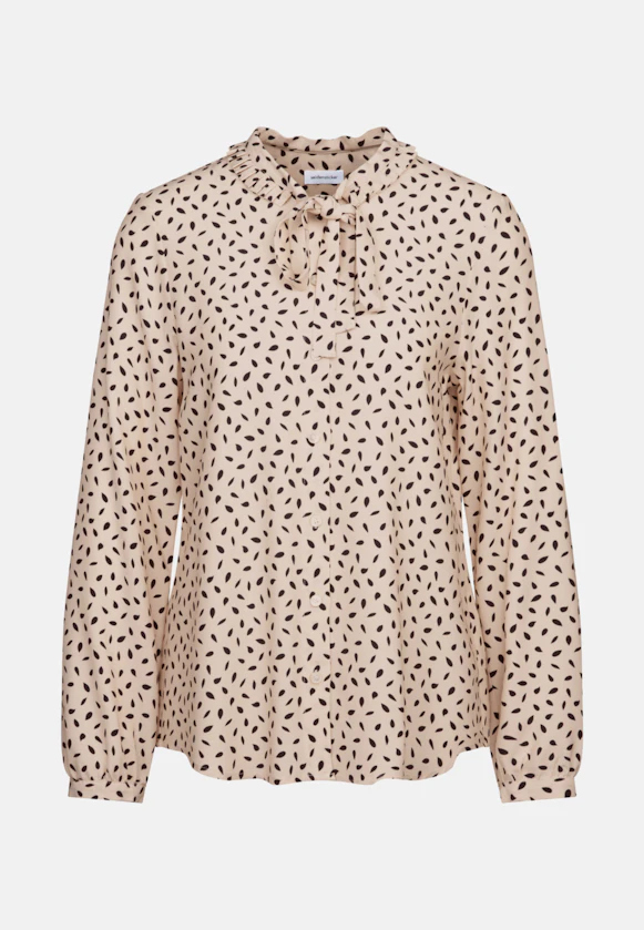 Stehkragenbluse Druck in Ecru |  Seidensticker Onlineshop