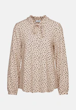 Stehkragenbluse Druck in Ecru |  Seidensticker Onlineshop