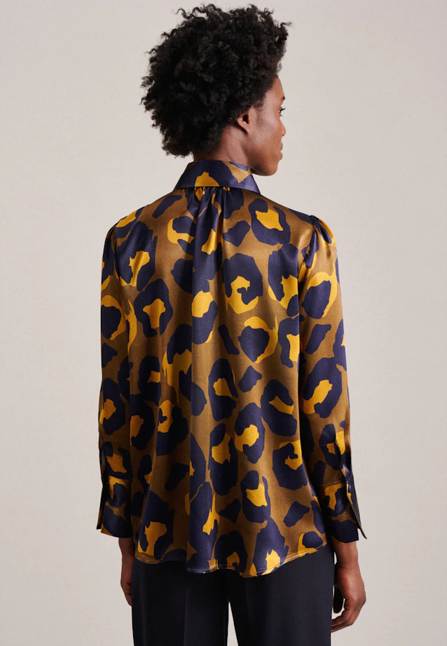 Shirt blouse Print in Green |  Seidensticker Onlineshop