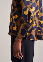 Shirt blouse Print in Green |  Seidensticker Onlineshop