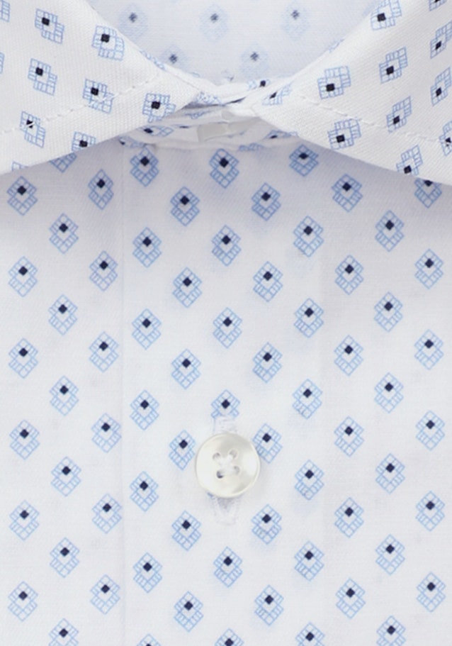 Slim Business Hemd Druck in Hellblau |  Seidensticker Onlineshop