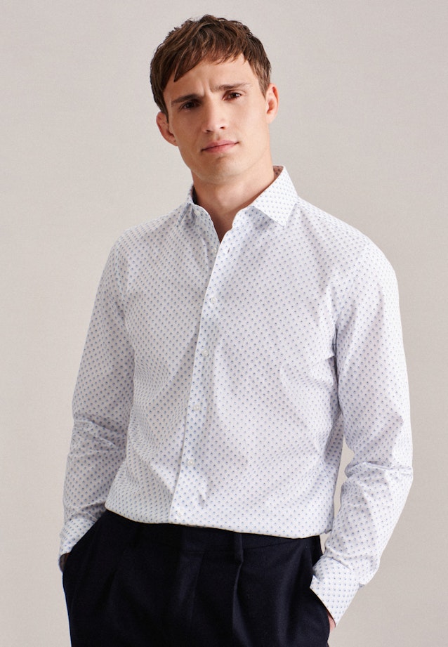 Business Shirt in Slim with Kent-Collar in Light Blue |  Seidensticker Onlineshop