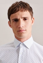 Slim Business Hemd Druck in Hellblau |  Seidensticker Onlineshop