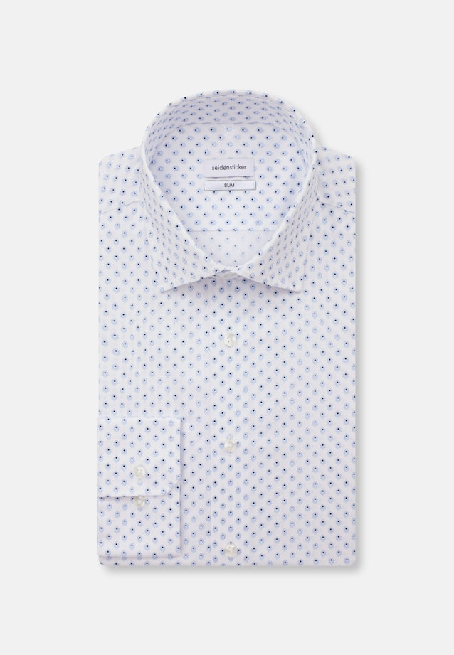 Slim Business Hemd Druck in Hellblau |  Seidensticker Onlineshop