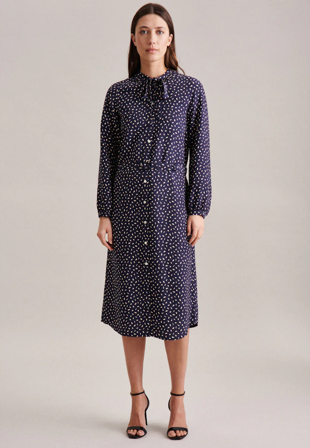 Robe Imprimé in Bleu Foncé |  Seidensticker Onlineshop