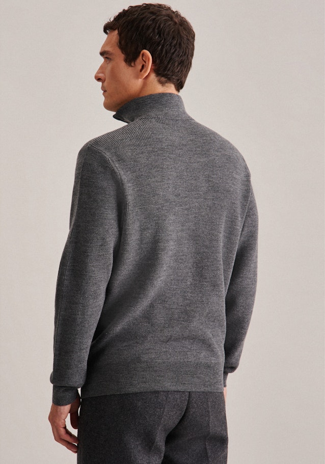 Stand-Up Collar Pullover in Grey | Seidensticker Onlineshop