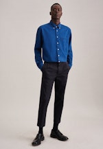 Casual Shirt in Regular with Button-Down-Collar in Medium Blue |  Seidensticker Onlineshop