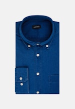 Casual Shirt in Regular with Button-Down-Collar in Medium Blue |  Seidensticker Onlineshop