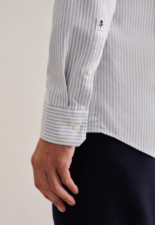 Regular Casual shirt Stripe in Light Blue |  Seidensticker Onlineshop