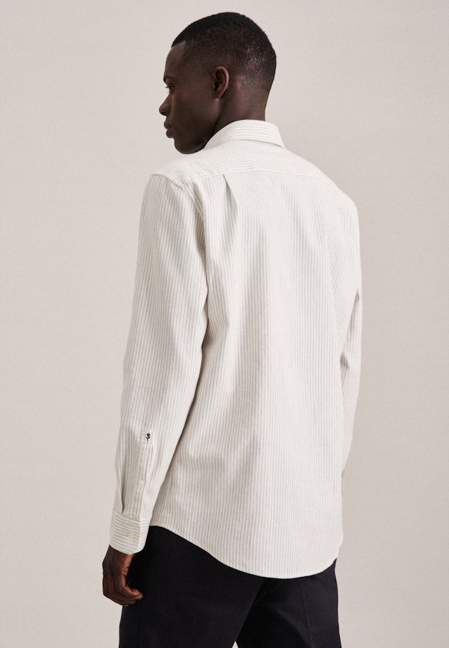 Regular Chemise décontractée rayures in Gris |  Seidensticker Onlineshop