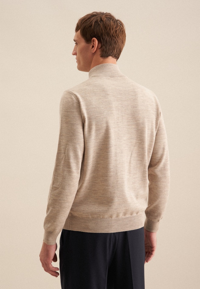 Stehkragen Pullover Regular in Beige | Seidensticker Onlineshop