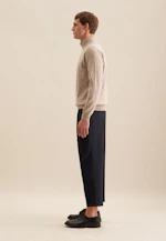 Regular Quarter Zip Uni in Beige |  Seidensticker Onlineshop