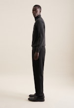 Regular Quarter Zip, Pullover Uni in Grau |  Seidensticker Onlineshop