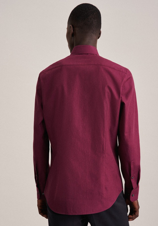 Twill Flanellhemd in Slim mit Kentkragen in Rot | Seidensticker Onlineshop
