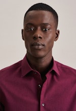 Slim Flanellhemd Uni in Rot |  Seidensticker Onlineshop