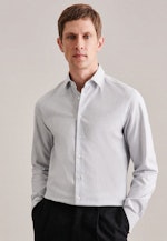 Slim Flannel shirt Uni in Grey |  Seidensticker Onlineshop