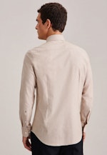 Twill Flanellhemd in Slim mit Kentkragen in Braun |  Seidensticker Onlineshop