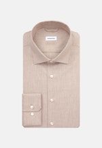 Twill Flanellhemd in Slim mit Kentkragen in Braun |  Seidensticker Onlineshop