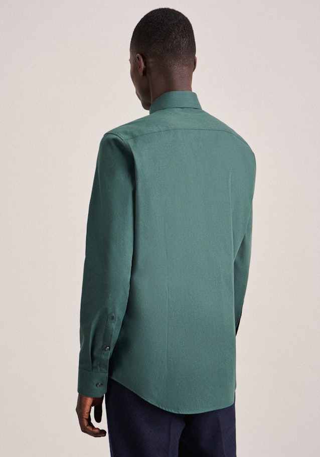 Twill Flanellhemd in Slim mit Kentkragen in Grün |  Seidensticker Onlineshop