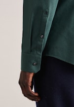 Slim Flanellhemd Uni in Grün |  Seidensticker Onlineshop