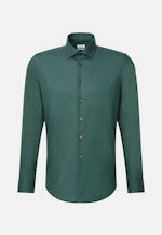 Slim Flanellhemd Uni in Grün |  Seidensticker Onlineshop