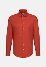 Twill Flanellhemd in Slim mit Kentkragen in Orange |  Seidensticker Onlineshop