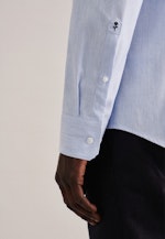 Slim Flanellhemd Uni in Hellblau |  Seidensticker Onlineshop