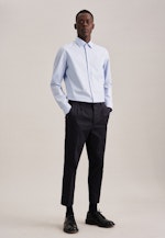 Slim Flanellhemd Uni in Hellblau |  Seidensticker Onlineshop