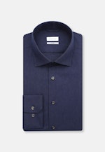 X-Slim Chemise en flanelle Uni in Bleu Foncé |  Seidensticker Onlineshop