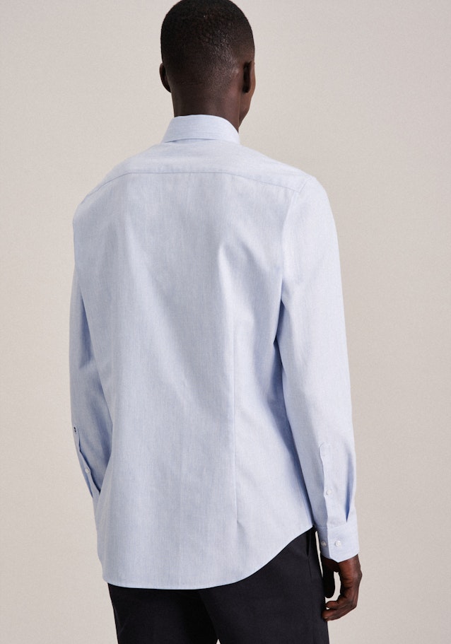 Flannel shirt in X-Slim with Kent-Collar in Light Blue | Seidensticker Onlineshop
