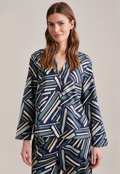 Regular Pyjama Druck in Grün |  Seidensticker Onlineshop