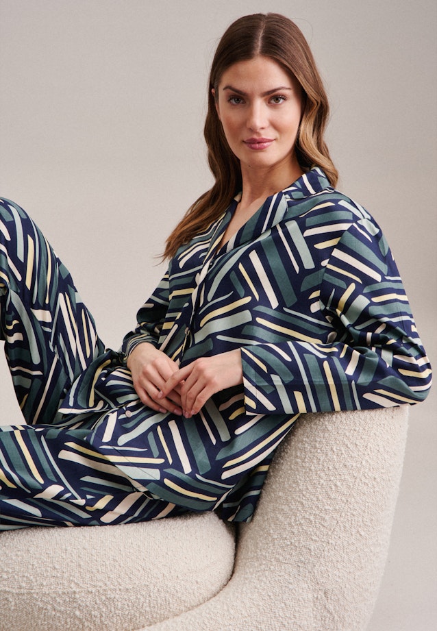 Pyjama aus 100% Baumwolle in Grün |  Seidensticker Onlineshop