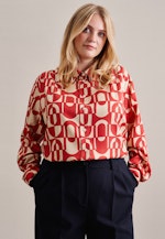 Grande taille Collar Shirt Blouse in Red |  Seidensticker Onlineshop