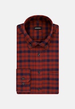 Twill Casual Hemd in Regular mit Button-Down-Kragen in Orange |  Seidensticker Onlineshop