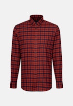 Twill Casual Hemd in Regular mit Button-Down-Kragen in Orange |  Seidensticker Onlineshop