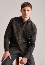 Regular Casual Hemd Karo in Grün |  Seidensticker Onlineshop