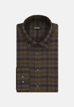 Twill Casual Hemd in Regular mit Button-Down-Kragen in Grün |  Seidensticker Onlineshop