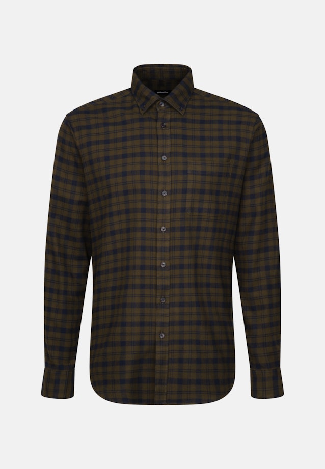 Regular Casual Hemd Karo in Grün |  Seidensticker Onlineshop