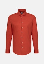 Shaped Flanellhemd Uni in Orange |  Seidensticker Onlineshop